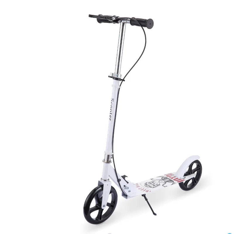 Adult Foldable All-Iron Handbrake Scooter folding scooter