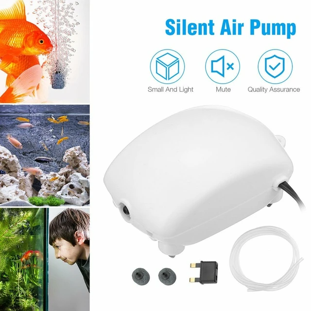 Silent Aquarium Air Pump Fish Tank Mini Compressor Oxygen Stones Aerator  Aquatic Accessories 110V 2.5W - AliExpress