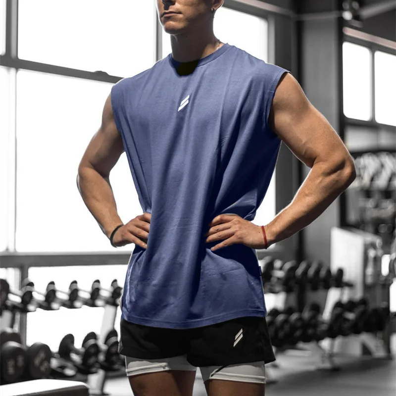Camiseta deportiva sin mangas para hombre,…