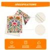 Mexican Day of The Dead Floral Linen Table Runners Holiday Party Decor Reusable Dia De Los Muertos Table Runner Home Decorations 4
