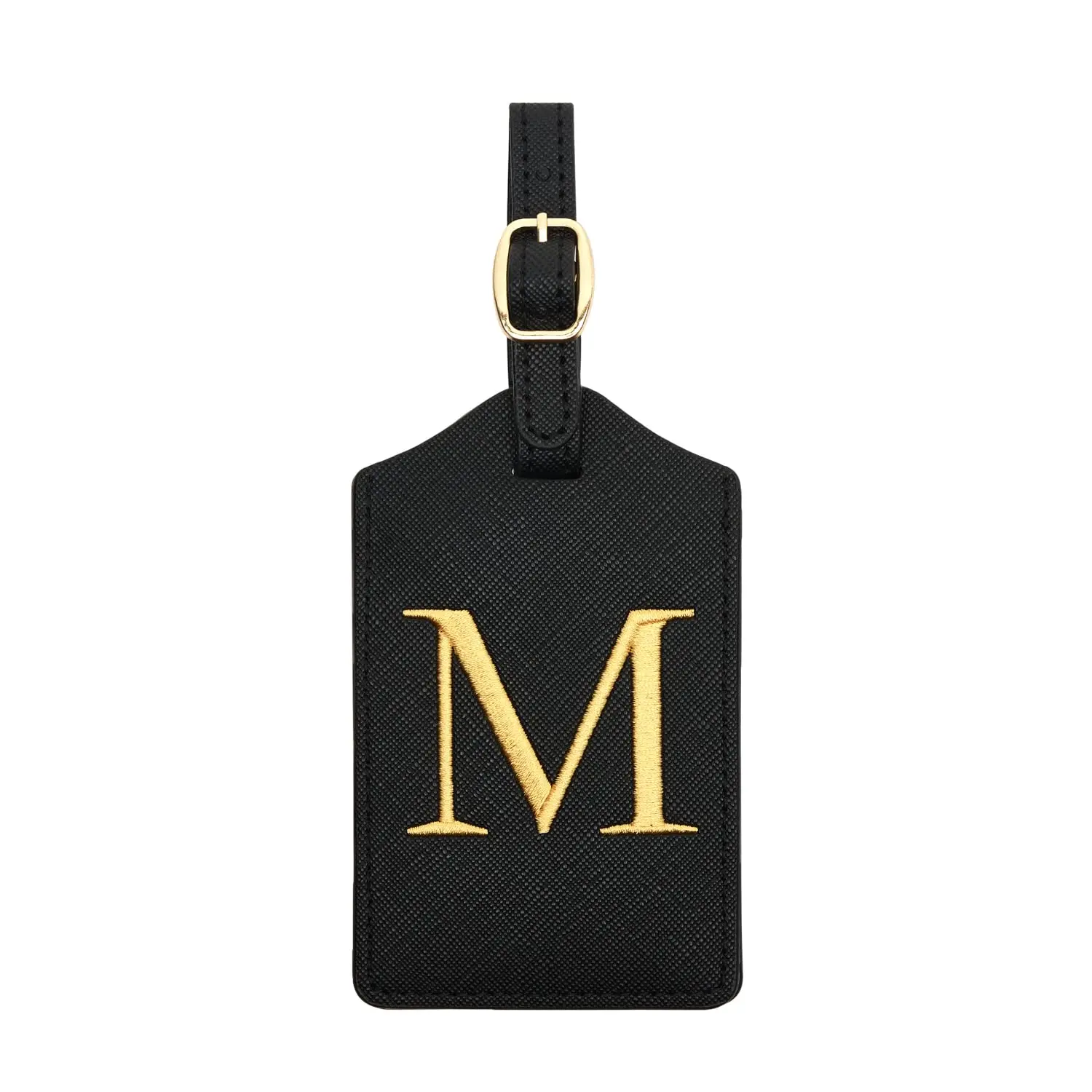 Enhanced PU Leather Luggage Tag with Privacy Cover & Name Card Slot