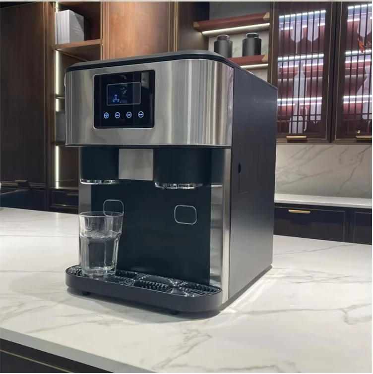 Desktop Instant Hot & Cold Water Dispenser with Ice Maker Child Lock Function