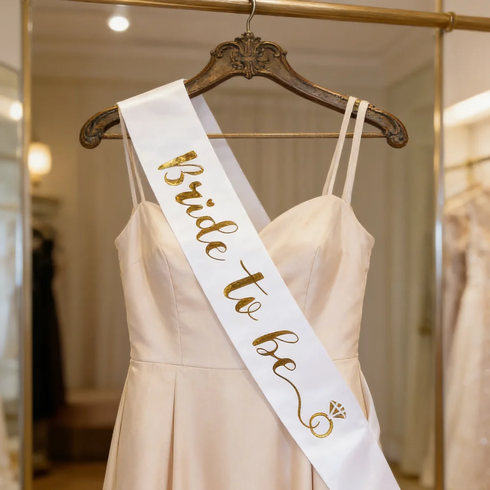 Bride To Be Sash Bachelorette Party Accessories Bridal Shower Exquisite Gift Wedding Day Supplies Engagement Party Decoration - 3