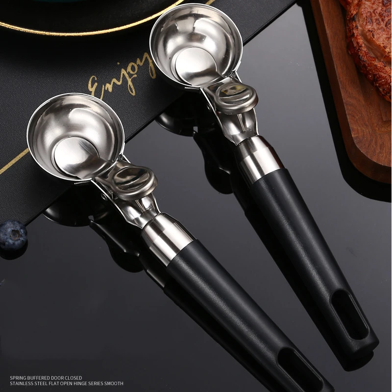 304 Stainless Steel Ice Cream Scoops Stacks Ice Cream Digger Non-Stick Fruit Ball Maker Watermelon Spoon Tool