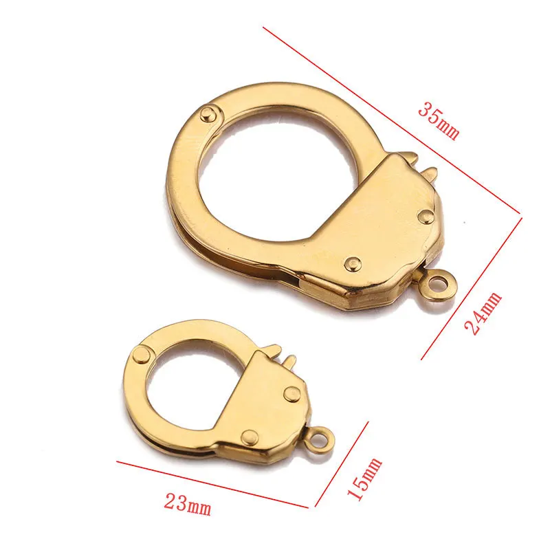 Chic Customizable Hypoallergenic Durable Affordable Versatile 18K Gold Plated Stainless Steel Charm Accessories DIY Jewelry 3