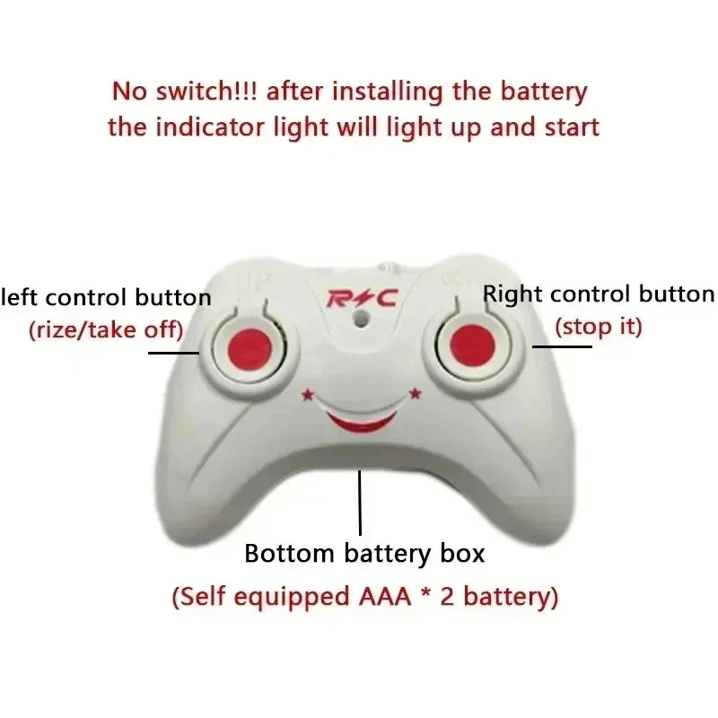 미니 핸드 인덕션 RC 드론 충전식 호버링 헬리콥터 안전 낙하 방지 어린이 비행 장난감