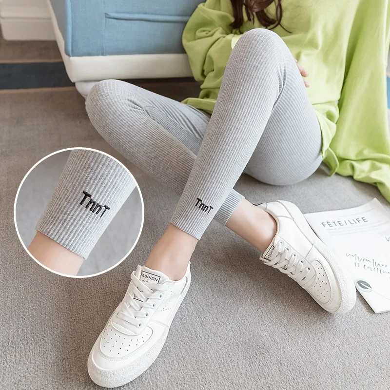 Pregnant Woman Adjustable Big Size Leggings New Maternity Pants Pregnancy Thin Soft Cotton High Waist Mother Clothes 3 Colors 3