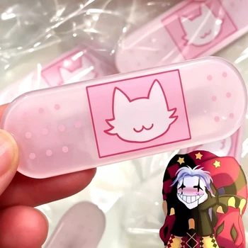 Accessorio per Capelli Cosplay Game The Freak Circus Pierrot, Fermaglio Kawaii in Acrilico Rosa, Gioiello per Ragazze, Ornamento per Capelli