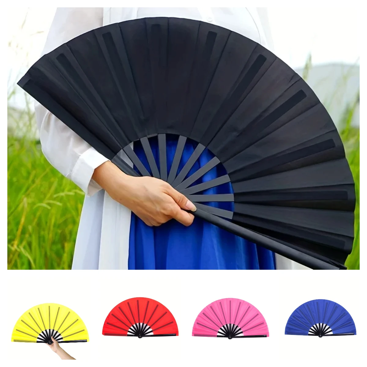 1 Kung Fu Fan Square Chinese Symphony Fan Fitness Dance Classic Kung Fu Fan Tai Chi Chinese Dance and Martial Arts