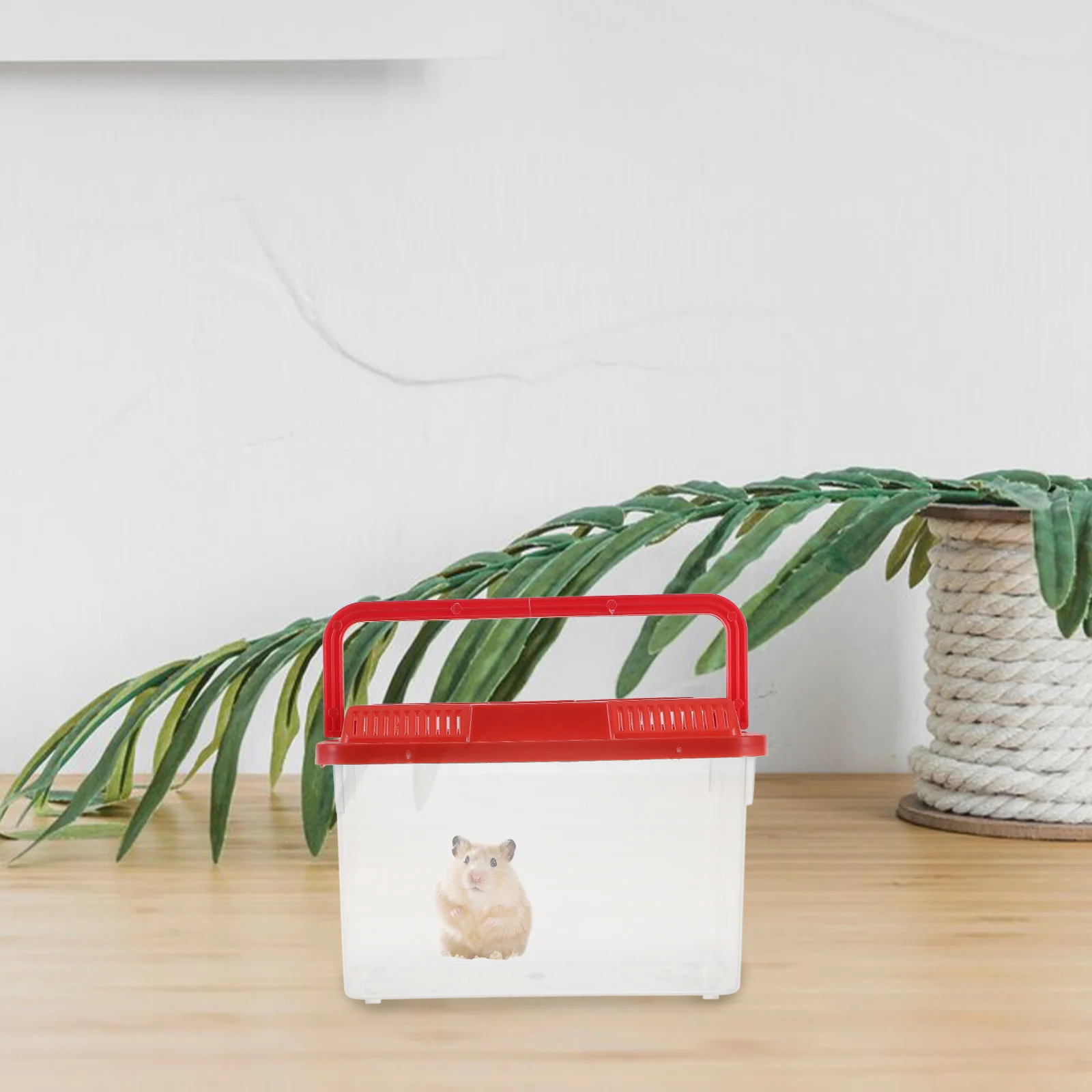 Portable Pet Carrier Transparent Fish Tank Aquarium Box For Turtles Small Animals Abs Tank Travel Fish Critter