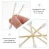 2 Boxes of 400Pcs Double Spiral Tips Cotton Swabs With Strong Paper Sticks Cleaning Swab Sticks White (200Pcs in 1 Box) 2