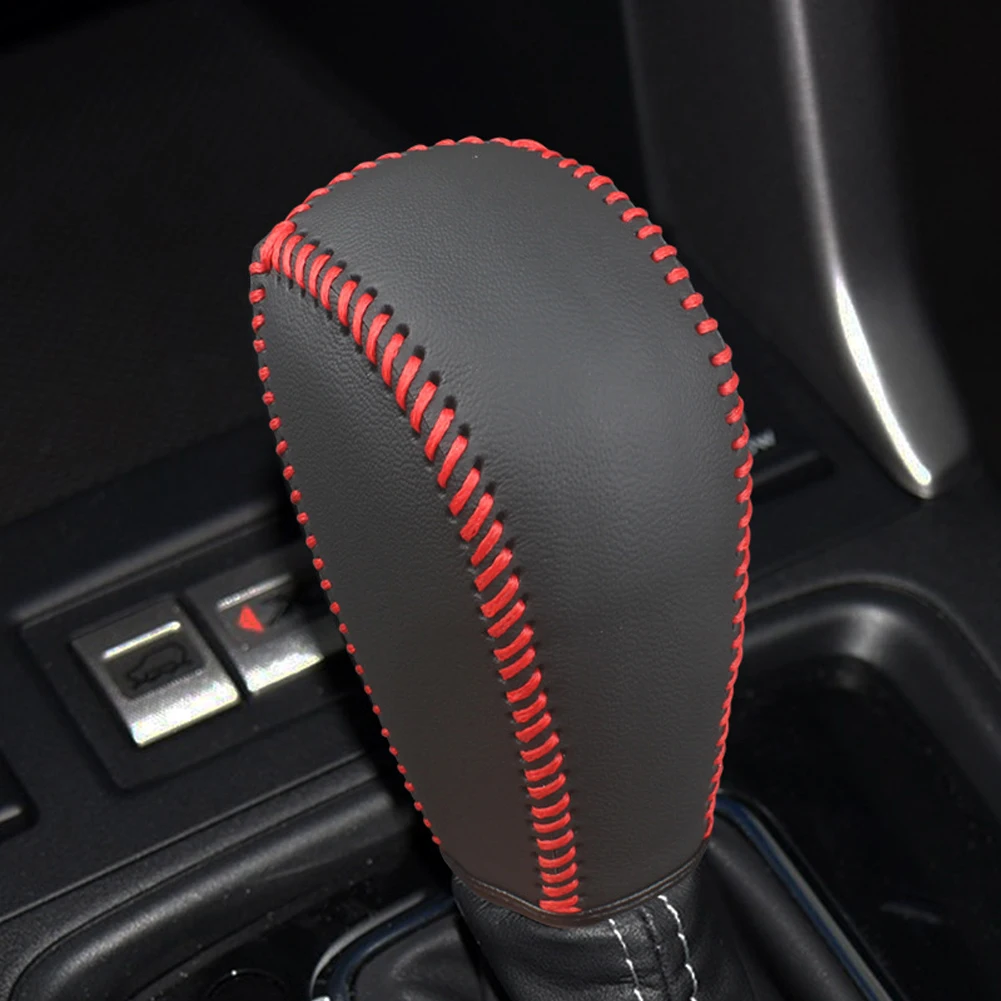 Auto PU Leder Schaltknauf Abdeckung Handball Trim Für Subaru Forester 13-18 CROSSTREK 13-14 Subaru XV 12-17 Subaru LEVORG 14-16 – Detail 11