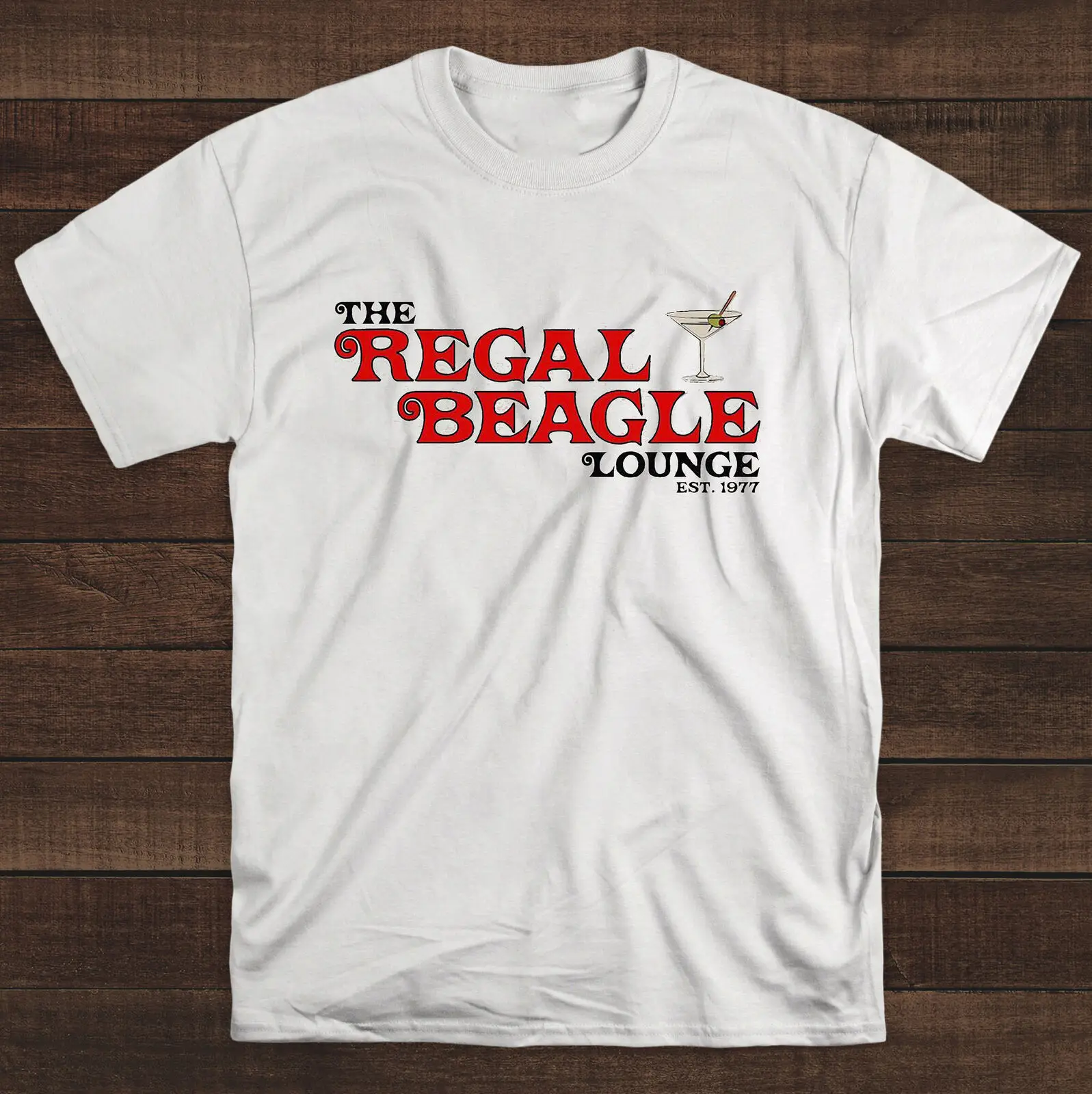 The Regal Beagle Lounge Tee Three Company Jack Tripper Janet Wood Chrissy Snow