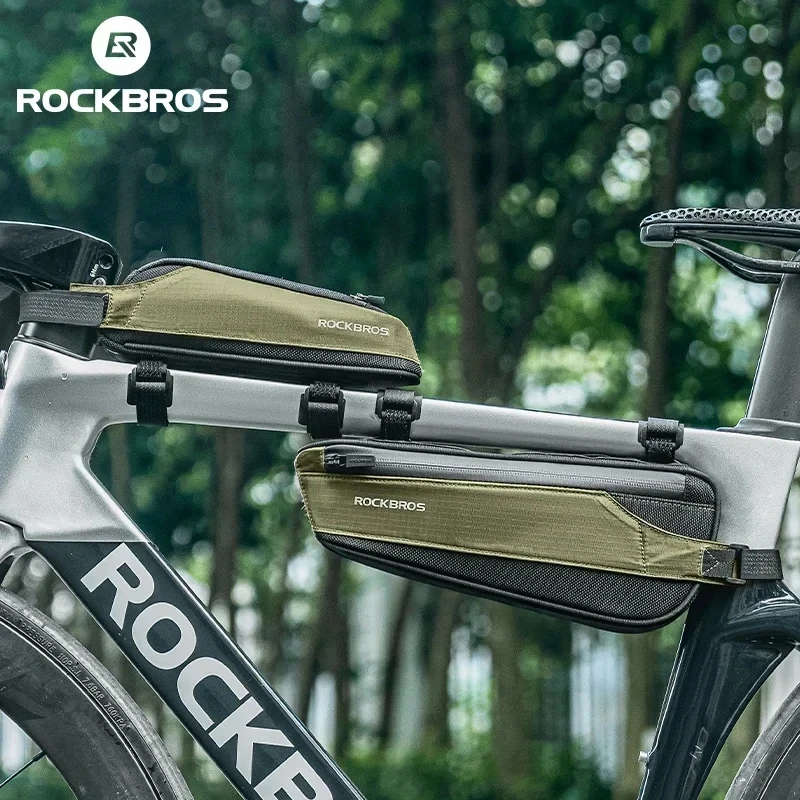 

ROCKBROS Portable Bicycle Bag Ultralight Cycling Top Tube Bag Nylon Mountain MTB Road Bike Phone Tool Bag Bicycle Accessories