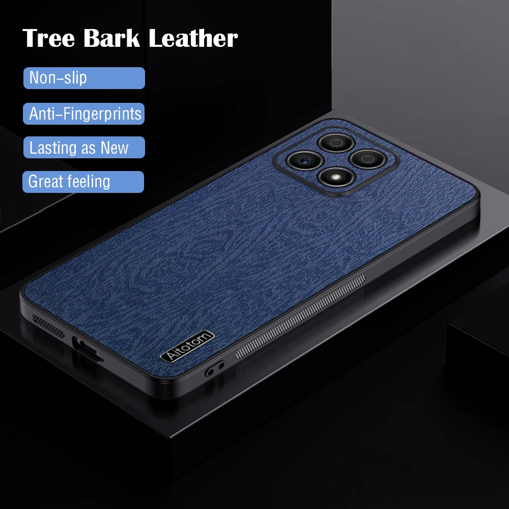 

for Huawei Honor X8 Phone Case Tree Pattern Leather Luxury Soft Edges Hard Shockproof Cute Cover HonorX8 TFY-LX1 TFY-LX2 TFY-LX3