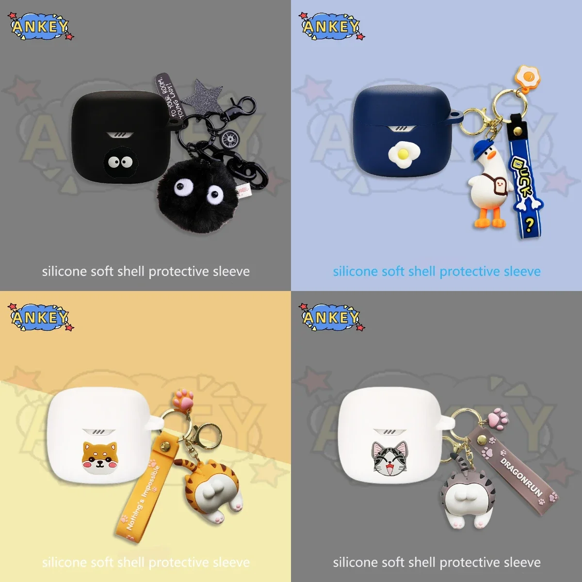 Per Jbl Tune Beam / Tune Buds / Tune Flex Case Cover Auricolare Auricolari In Silicone Shell Cuffie Protettive Morbide Skin