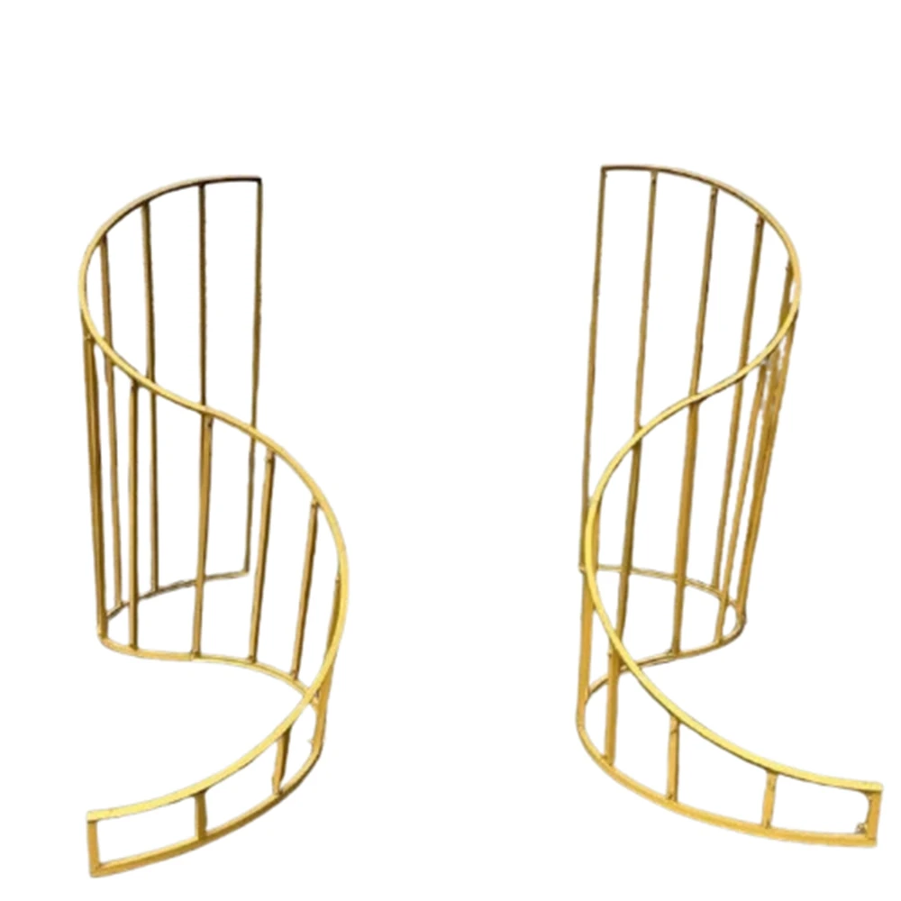 1pcs/2pcs) Wedding white/gold/black/sliver flower Backdrop Frame Arch Wrought Iron flower wall Wedding Stage Fence Arch