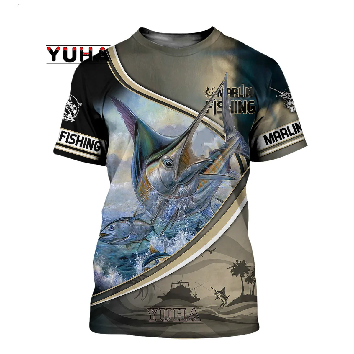 Deep Sea Fishing T-shirt Fishing 3d Printing Men's And Women's Modern  Fashion Design Beach Casual Style Round Neck T-shirt - T-shirts - AliExpress