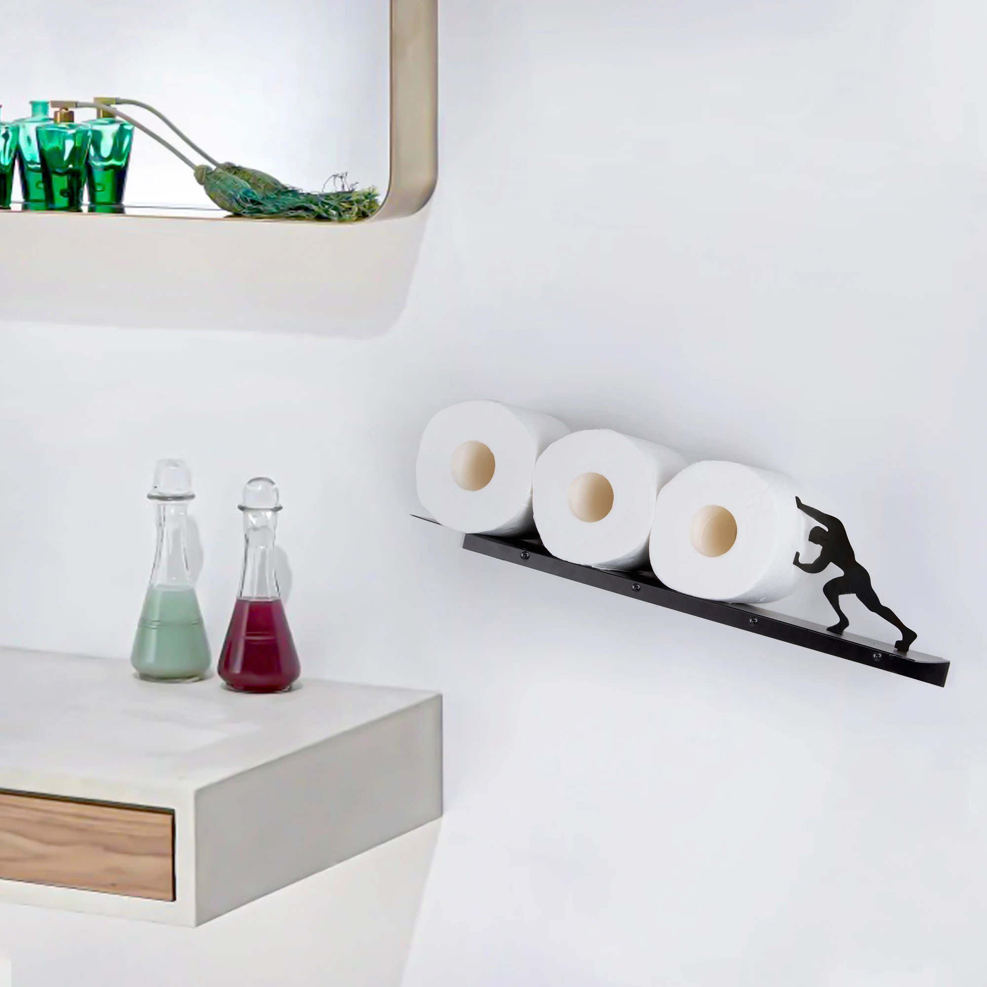 Toilet paper holder stand Tissue Holder Wall Mounted Storage Stand Stainless Steel Hercules Towel Roll Storage Bathroom items paper towel holder toilet paper rack toilet paper holder toilet roll holder tissue holder