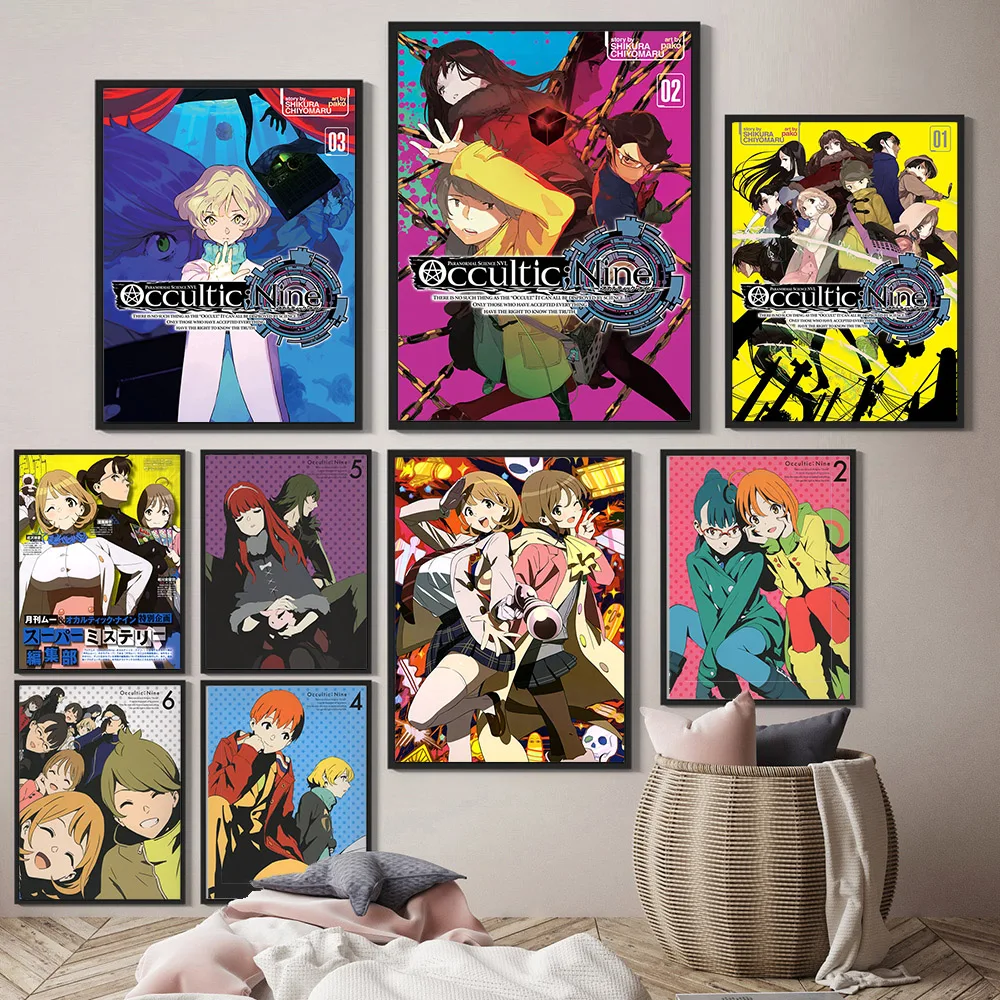 

Occultic Nine Cartoon Manga Poster Japanese Anime Print Art Canvas Painting Modern Home Decor Wall Stickers