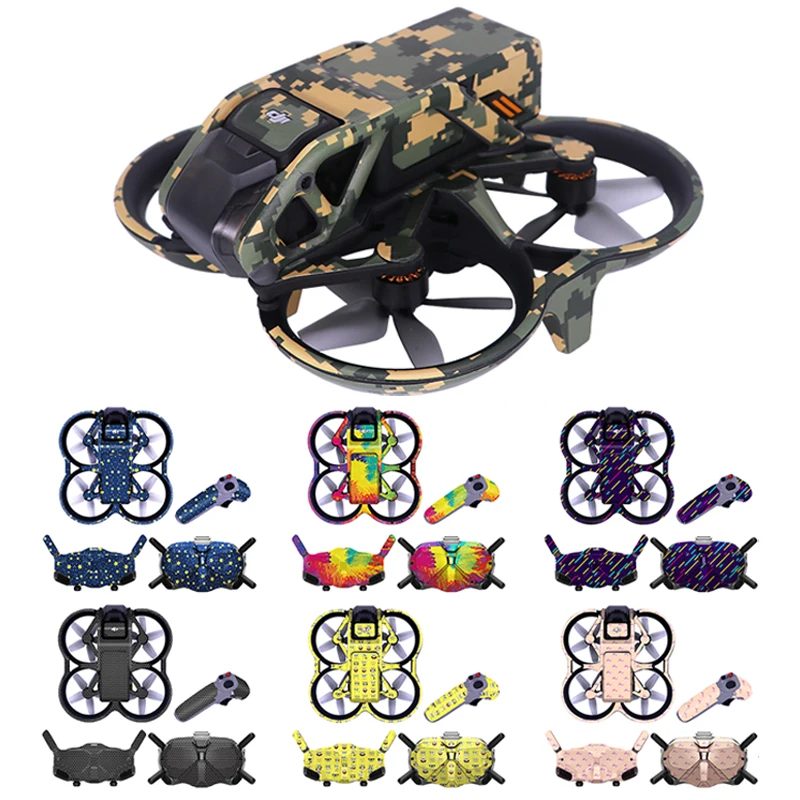 Per Dji Avata Drone Goggles 2/V2 Flight Glasses Set Completo Adesivi In Pvc Accessori Per Pelli Protettive Resistenti Ai Graffi Impermeabili