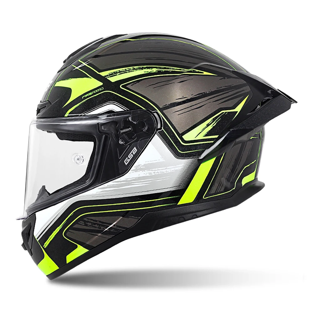 

Black Yellow Years Wear-Resistant Motocross Supplies Anti-Fall Protection Full Face Biker Kask Breathable Motorcycle Tail Helmet
