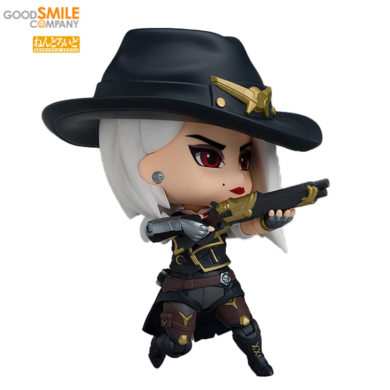 

GoodSmile Original Genuine NENDOROID GSC 1167 Ashe Classic Skin Edition OVERWATCH PVC Action Anime Figure Doll Model Toy Display