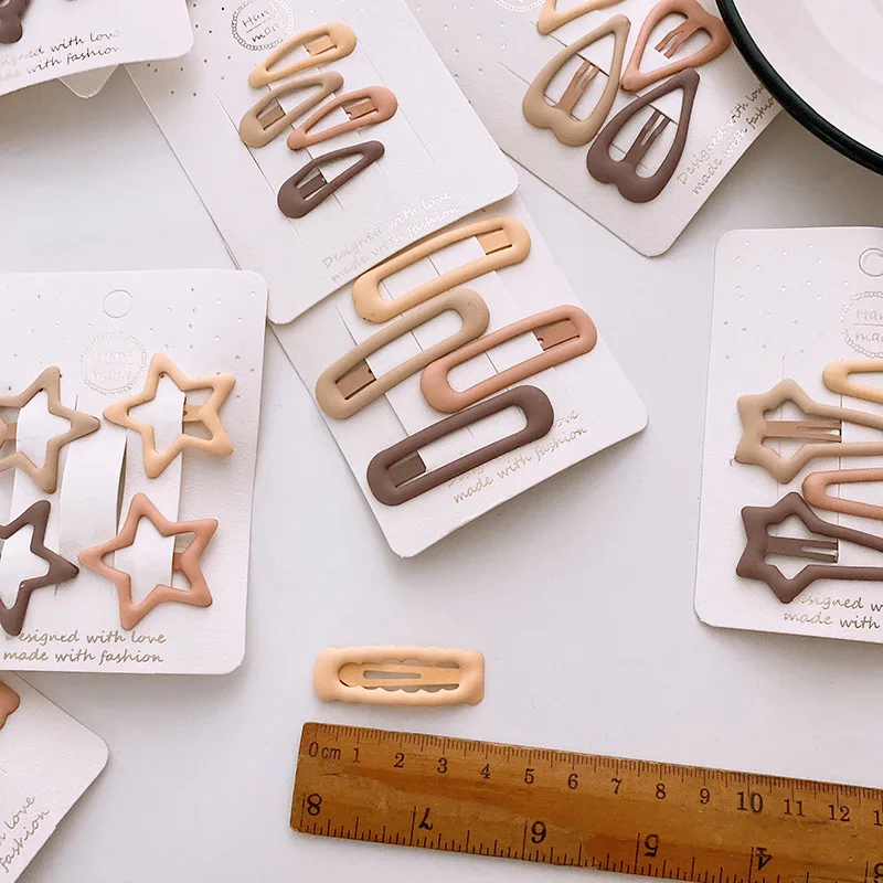 4pcs/set Children Hair Pins Clips Princess Little Girls Bow Star Cute Korean Barrettes Headband Kids Fashion Hair Accessories