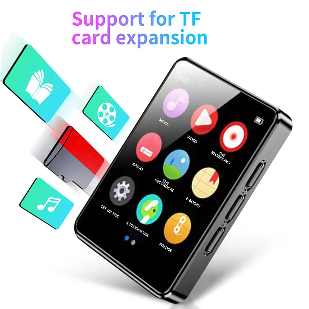 New Student bluetooth mp3 player Sports Ebook Mp4 Format Fm1.8 Inch