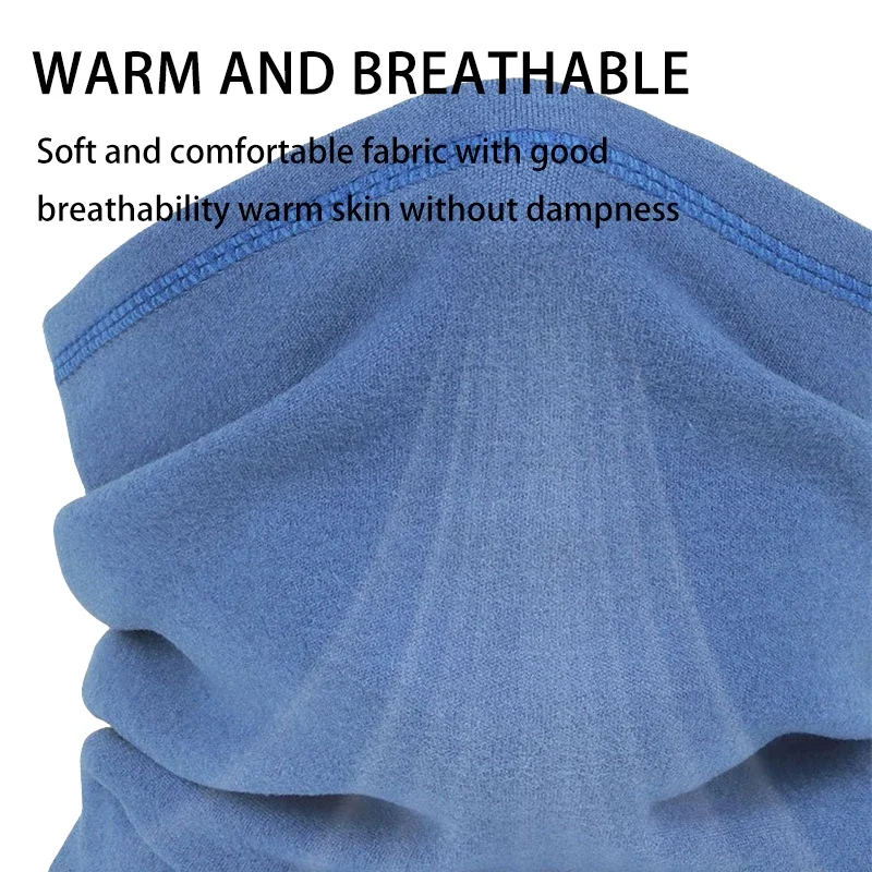 Winter Warm Face Mask Windproof Thickened Velvet Face Scarf Men Women Breathable Elastic Outdoor Cycling Ski Neck Cover Mask