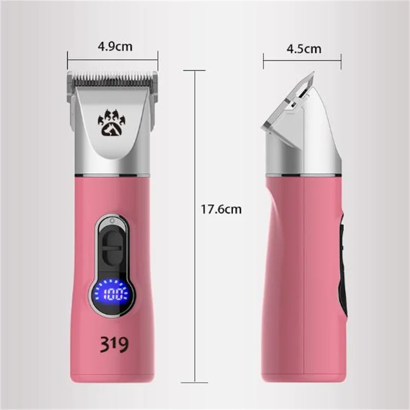 Professional Cordless Dog Grooming Clipper Heavy Duty Electric Pet Hair Trimmer Shear for Thick Coats Large Dog Shaver Scissor 5