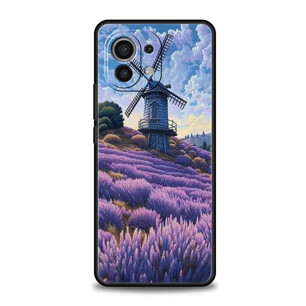 Lavender Purple Flower Soft TPU Phone Case