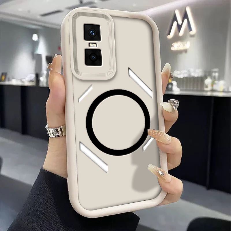 Enhanced Anti-Drop TPU Silicone Phone Case with Magnetic Sticker