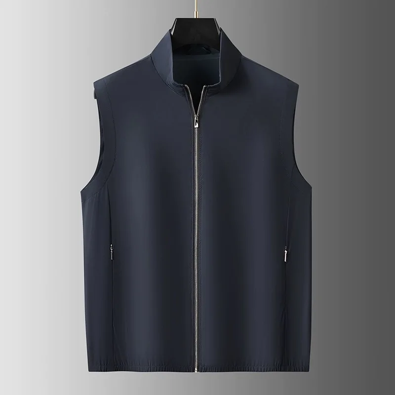 2024 spring and summer new men's thin elastic stand collar coat vest cloud light high-end zero pressure without bondage cloud zero cloud ex удобные кроссовки для ходьбы cz23008 nv navy