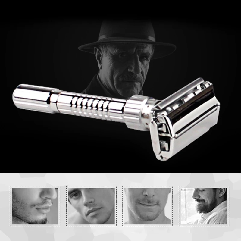 Adjustable Safety Razor for Men with Case