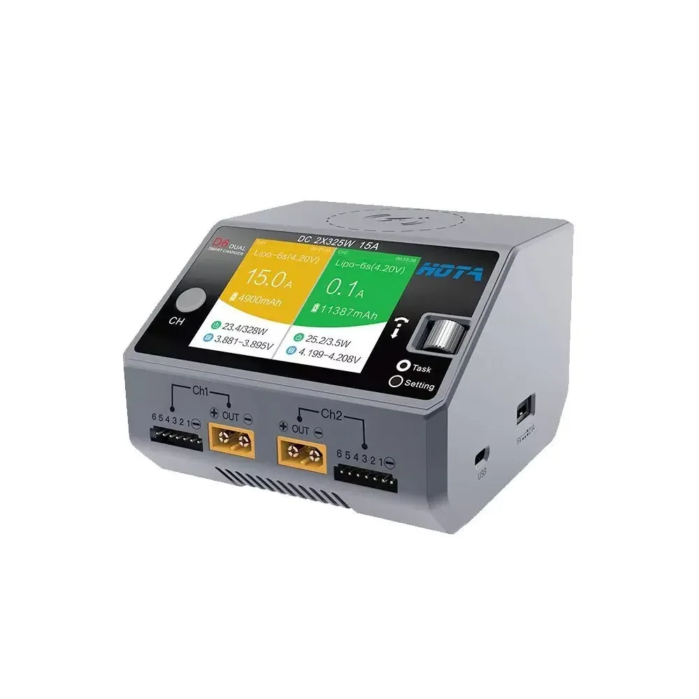 

Умное зарядное устройство HOTA D6 Pro, 325 Вт, 15 А, 1-6S
