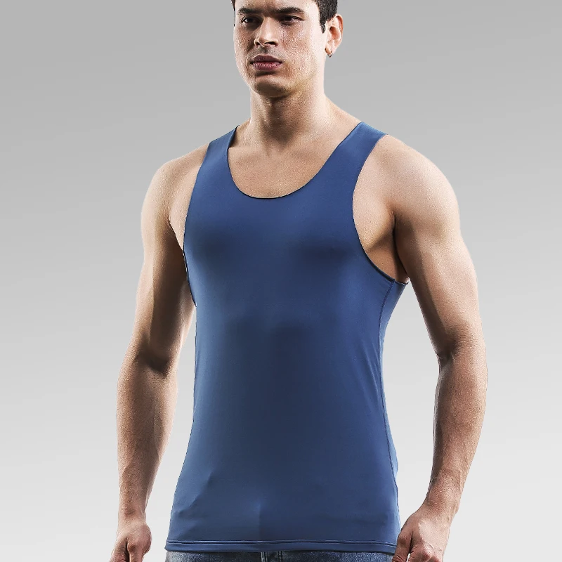 Cotton Vest Sports Sleeveless Vest Cotton Sleeveless T Shirt Winter Men's Thermal Vest Fleece-Lined Thickeneded Bottoming Intimates Large Size Waistcoat Vest Seamless Tight Sleeveless Top
