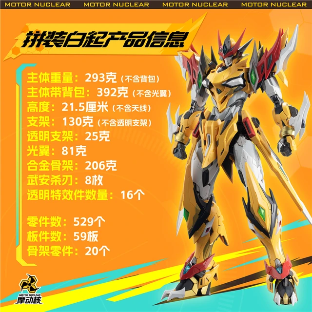 ロボット Model kit BAIQI 1/100 motor nuclear Motor Nuclear BAIQI MNP-XH01 1/100 MG Alloy Skeleton Action
