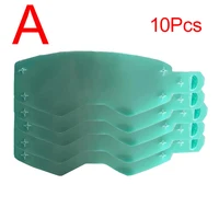 10Pcs/Lot Disposable Tearable Films for Motocross Goggles Motorcycle Sunglasses Glasses MTB ATV Mask Windproof Protective Films 2
