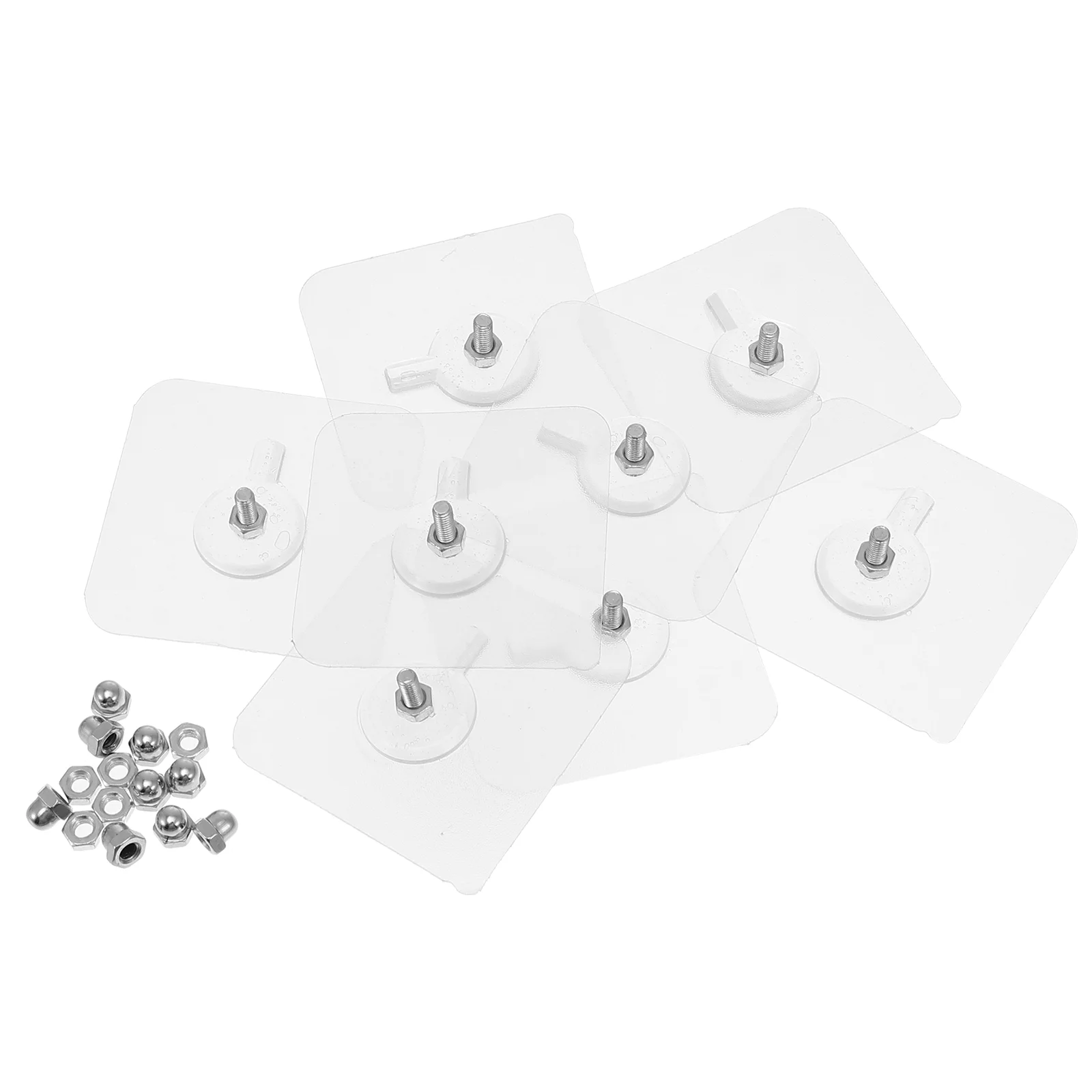 

20PCS Nail Free Wall Hook Screw Adhesive Hooks for Hanging, Non- Trace Drilling Hooks for Bathroom Kitchen Installation