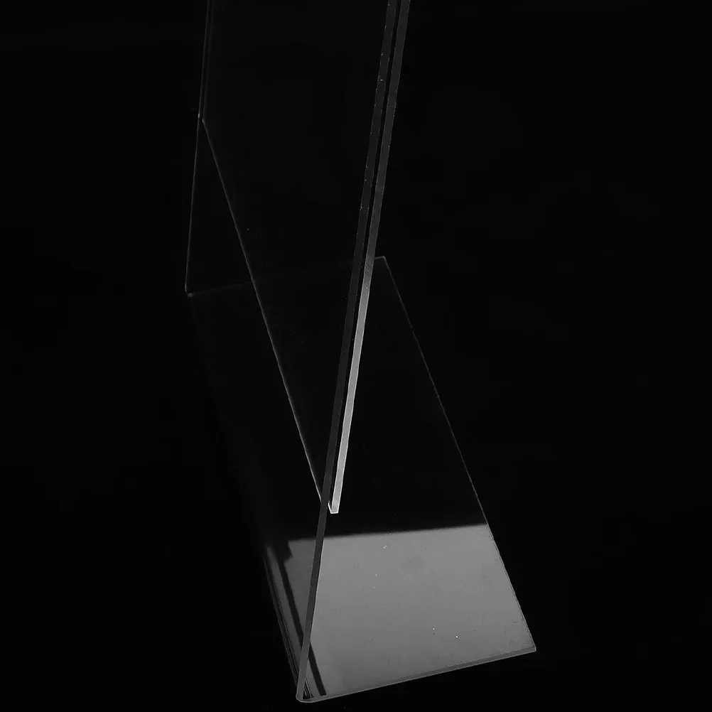 아크릴 포스터 디스플레이 스탠드 L자형 메뉴 프레임 레스토랑 웨딩 테이블 사인 홀더 데스크탑 번호 표시 스탠드