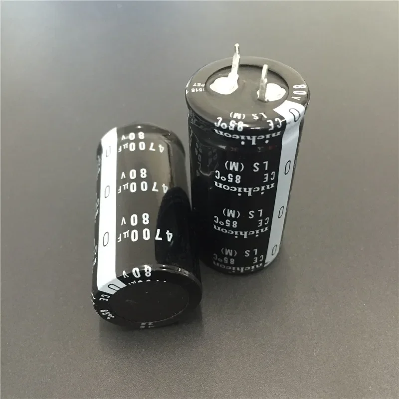 

10pcs 4700uF 80V NICHICON LS Series 25x50mm High Quality 80V4700uF Snap-in PSU Aluminum Electrolytic Capacitor