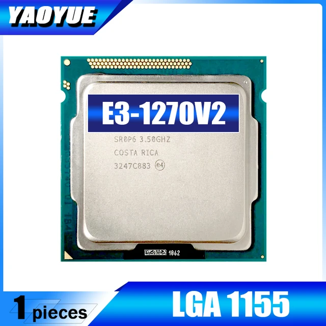 Original Xeon E3-1270 v2 E3 1270v2 E3 1270 v2 3.5 GHz Quad-Core CPU  Processor 8M 69W LGA 1155