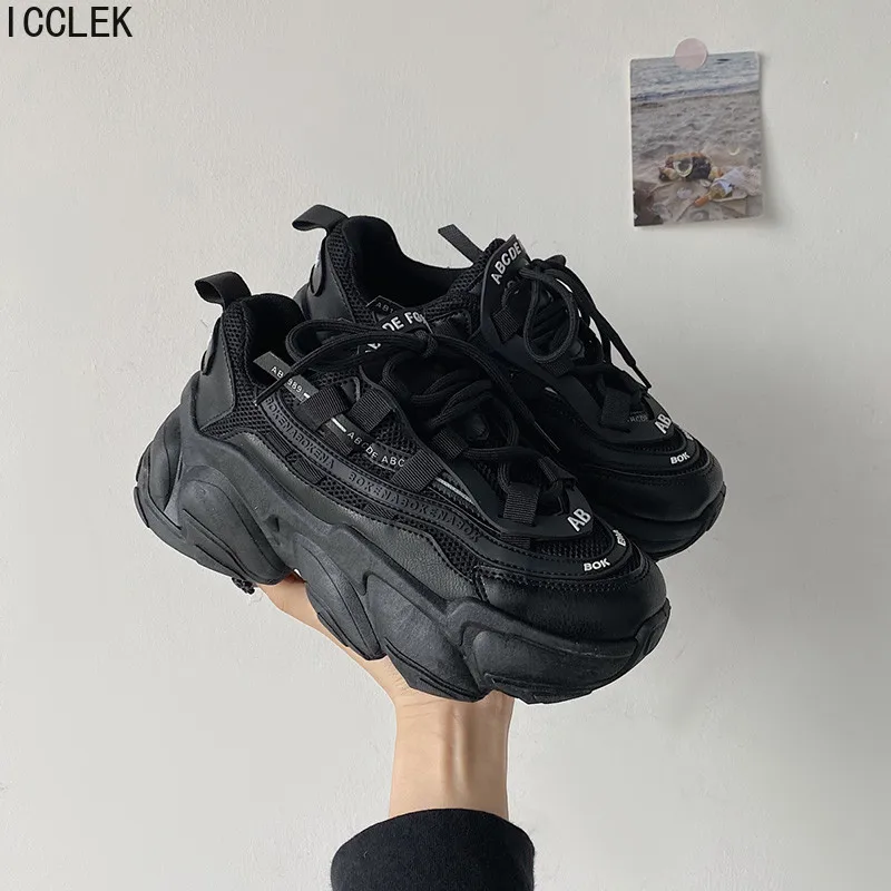 Женские кроссовки на толстой вулканизированной подошве демисезонные