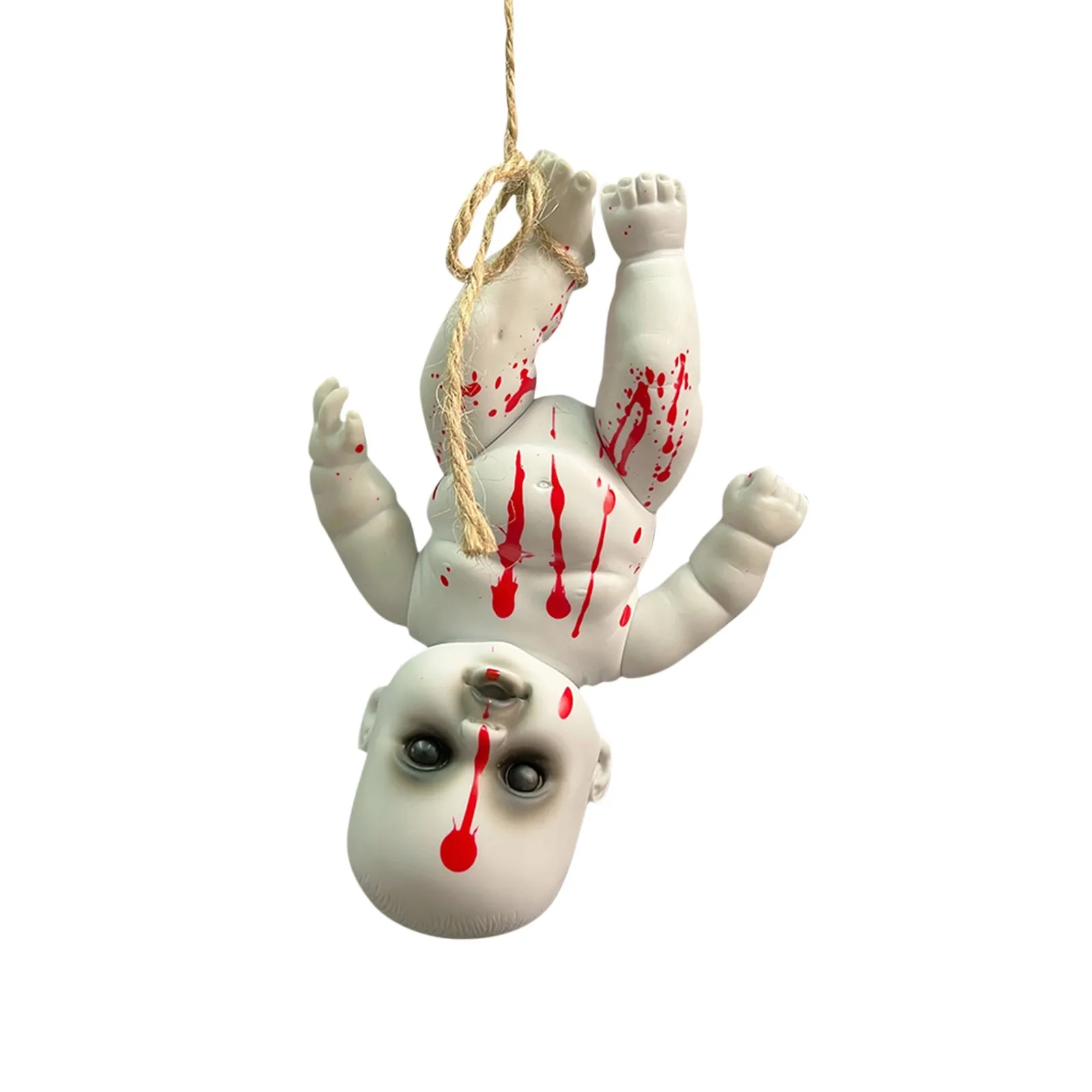 Spooky Blood-Stained Halloween Baby Doll Horror Prop for Haunted Decor and Gifts