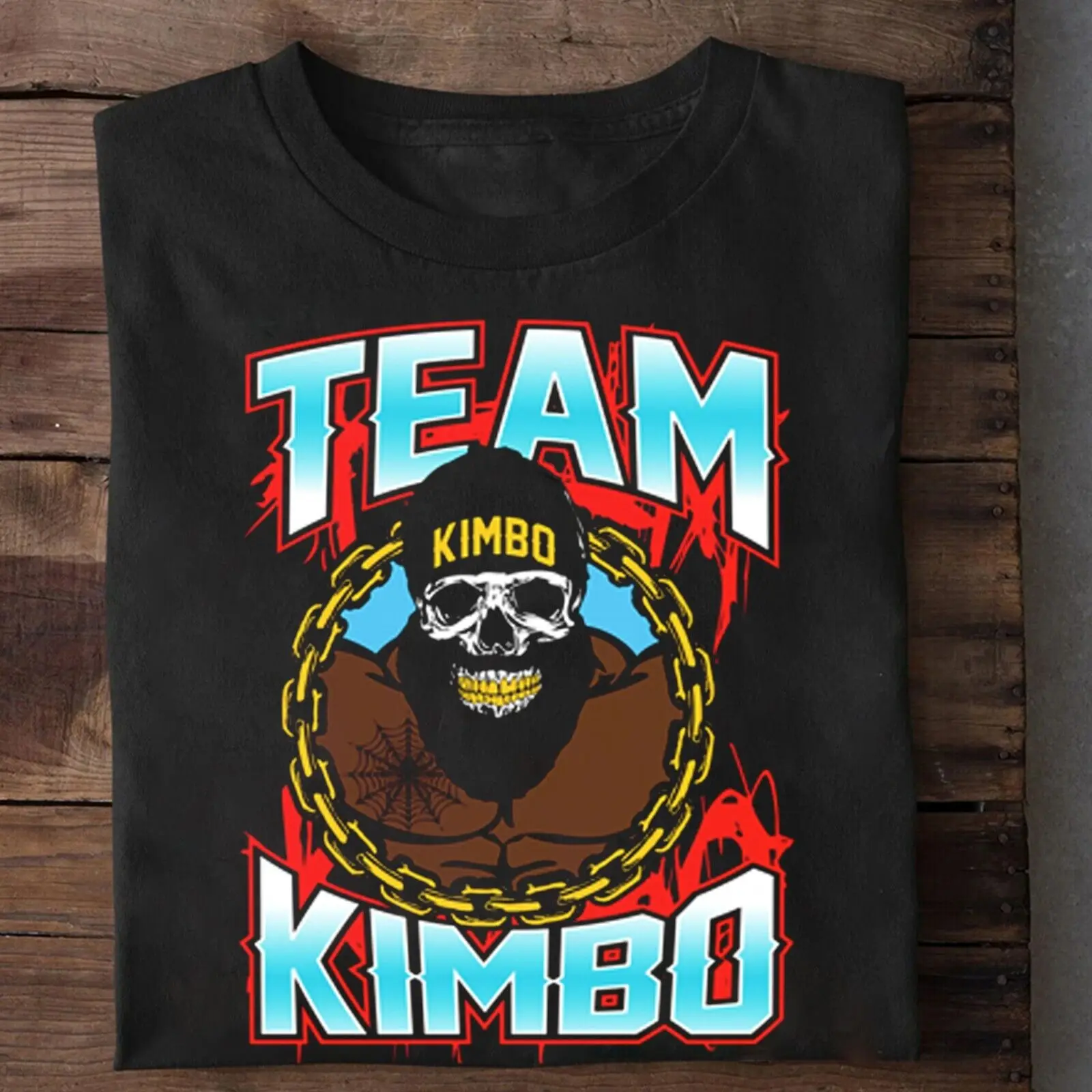 New Rare Team Kimbo Slice Manica Corta T-Shirt Nera Di Tutte Le Dimensioni 4 H1050