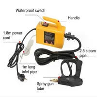 2600w220V High Temperature Steam Cleaner Portable Sterilization Pressure Jet Washer Machine for Home Car Kitchen Air Conditioner 2