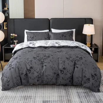3-Piece Bamboo Leaf Bedding Set 1