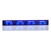 4 time zone clock, multi zone clock, LED digital world clock display screen, LED indoor all blue display screen 2
