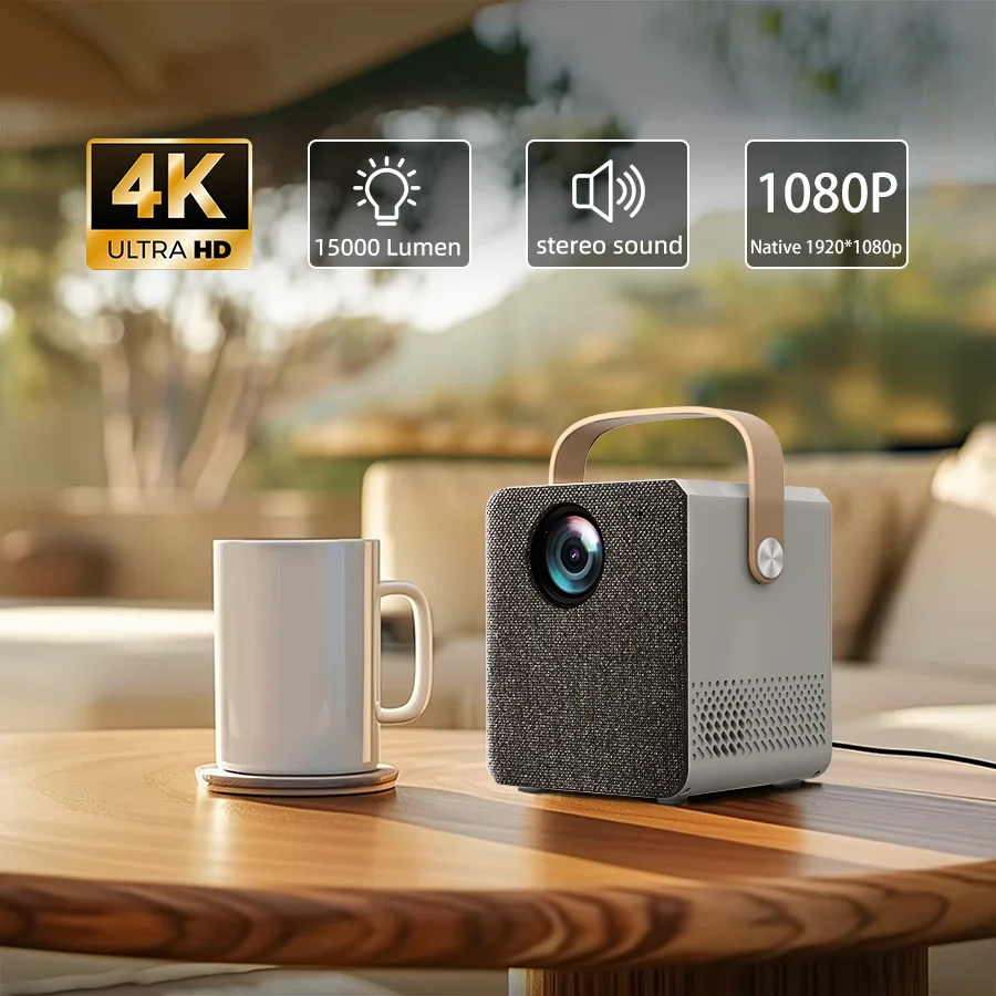 BU303 4k ultra high definition projector with built-in Android system WiFi connection to mobile phone small and portable outdoor portable projector